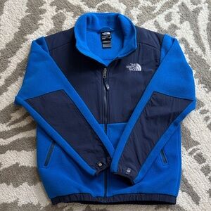 The North Face Boys Blue and Navy Denali Fleece Jacket Large